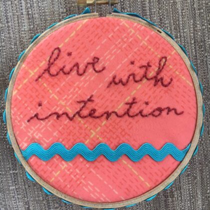 Living With Intensity Needlepoint