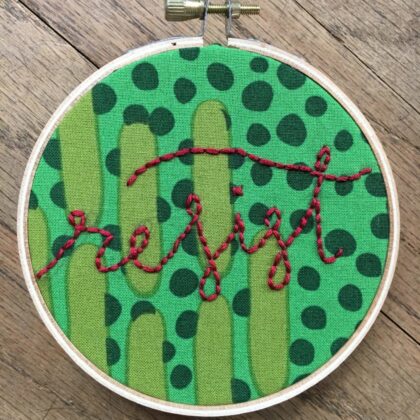 Resist Needlepoint.