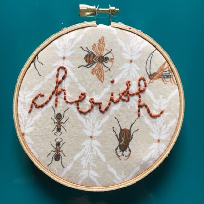 Madonna embroidery